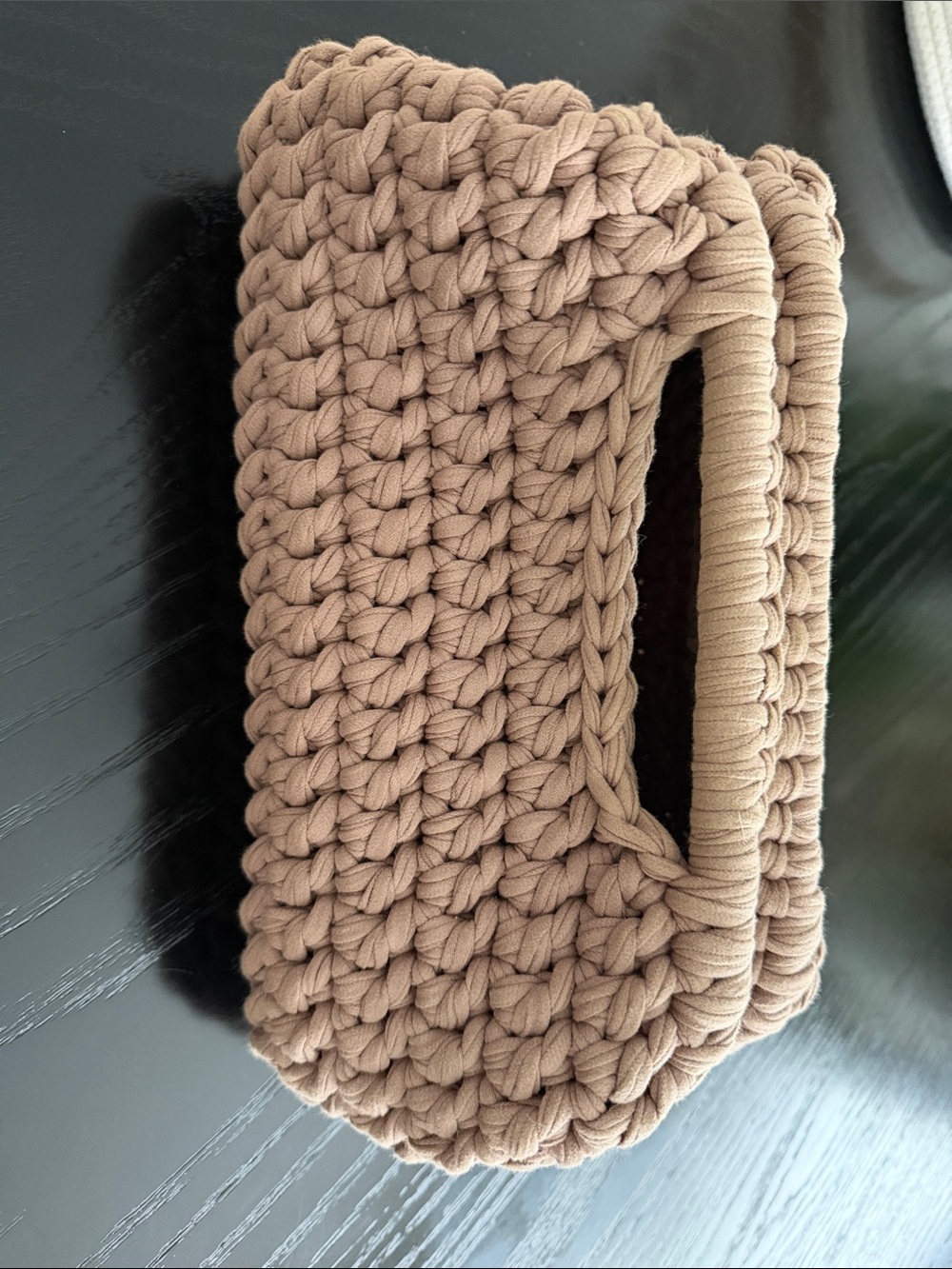 Handcrafted Brown Crochet Clutch